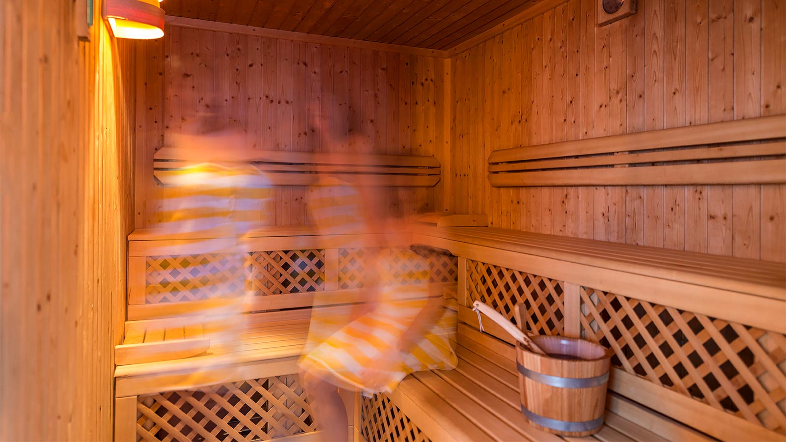 sauna finlandese all'interno dell'hotel Alpenfrieden