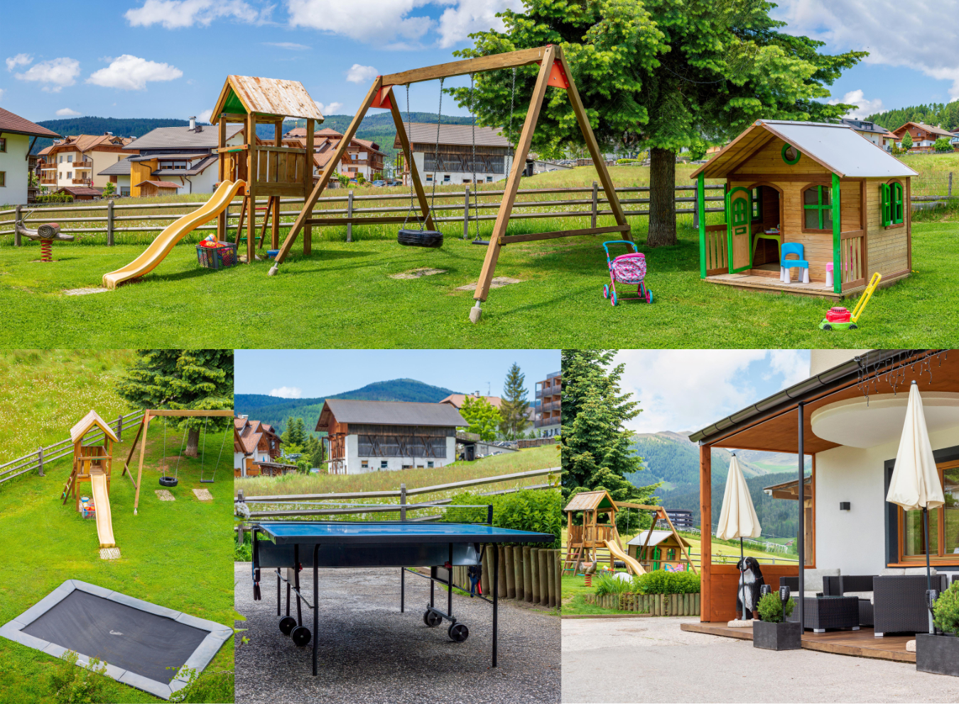 Bildmontage der Kinderspielplätze